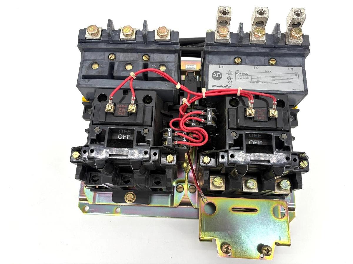 New Allen Bradley 505-DOD Ser. B Reversing Starter NEMA Sz 3 120V Coil - No Box