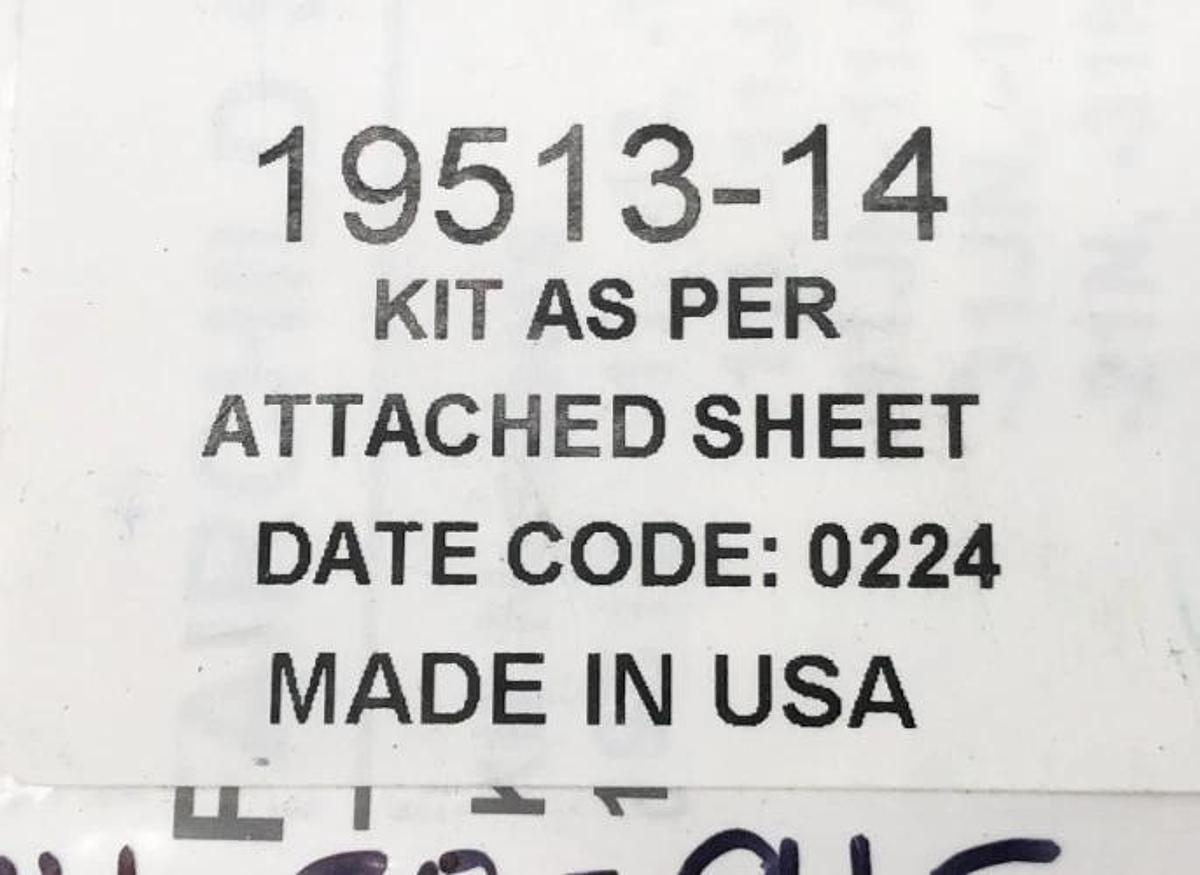 New Fairchild 19513-14 Service Repair Kit