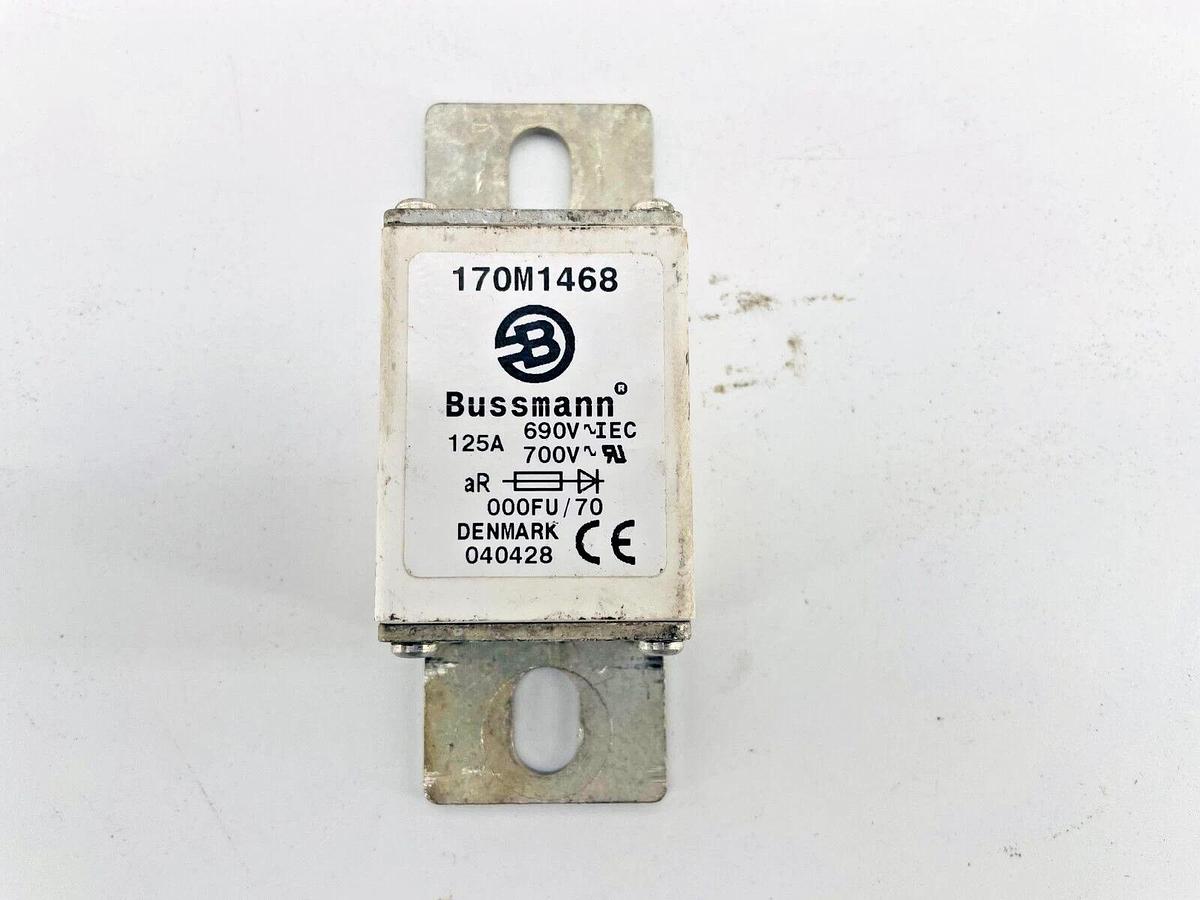 Used Bussmann 170M1468 Square Body Fuse 125A