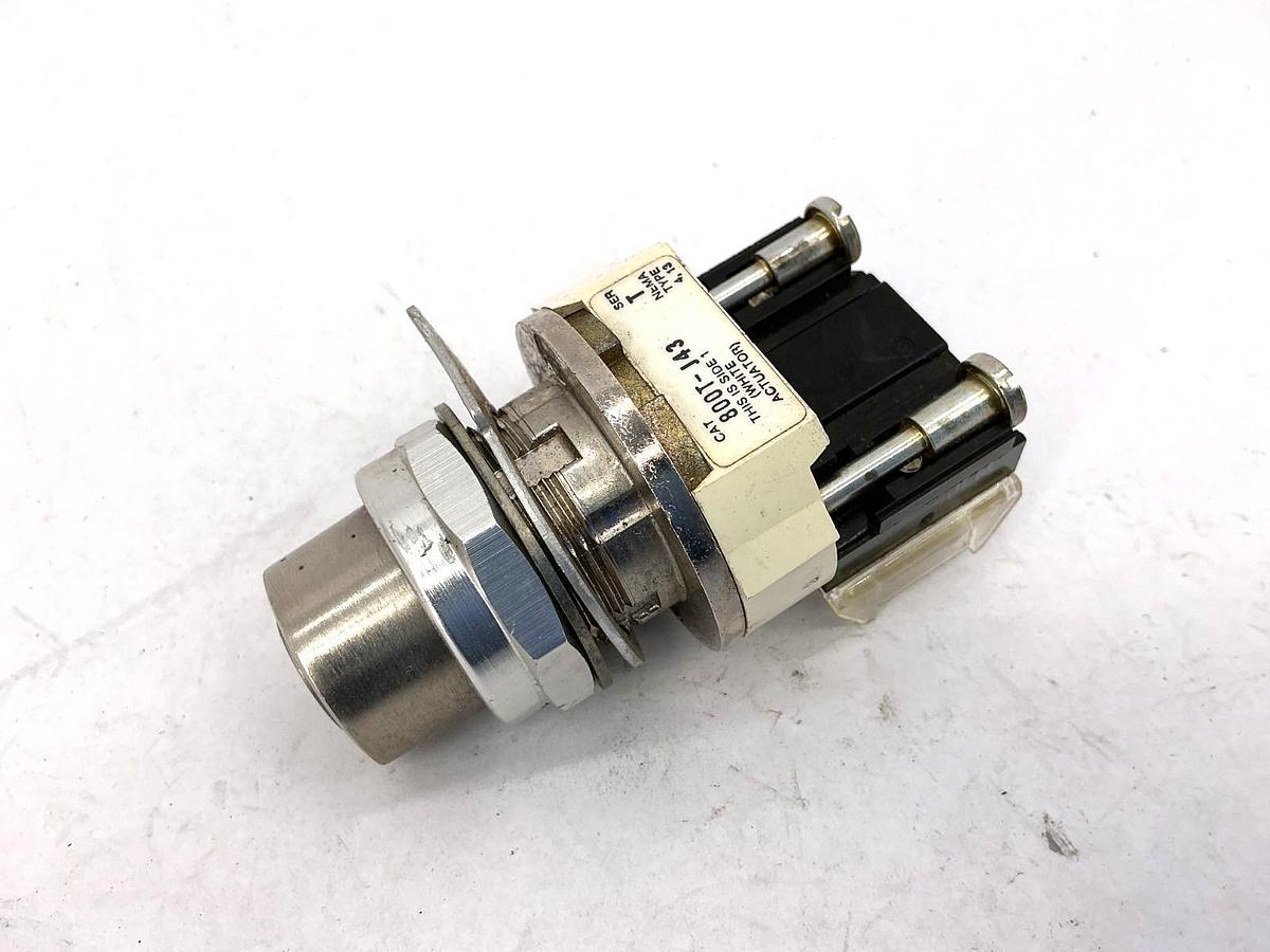 Used Allen Bradley 800T-J43 Ser T Selector Switch Unit 3-Position 30mm - No Key