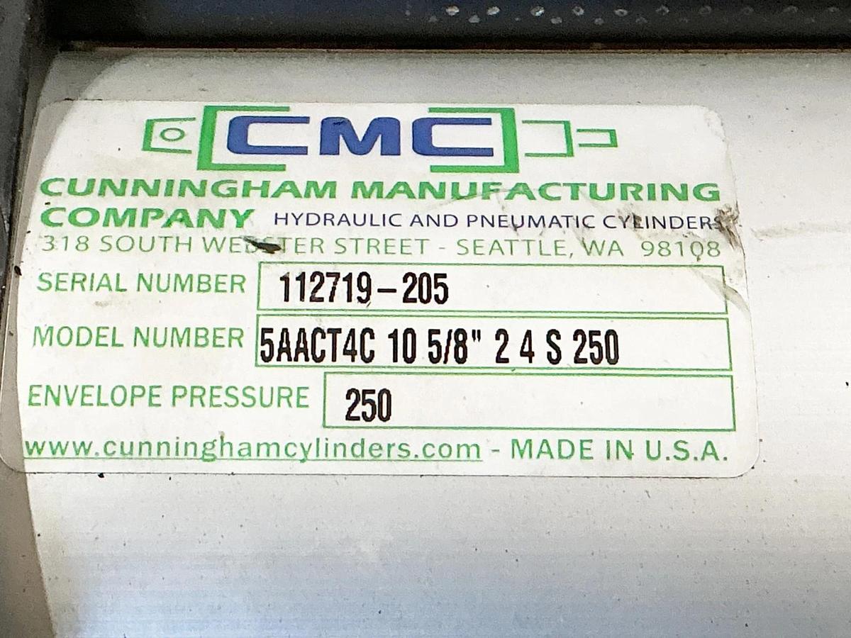 New CMC 5AACT4C10-5/8”-24S250 Pneumatic Cylinder 250PSI - No Box