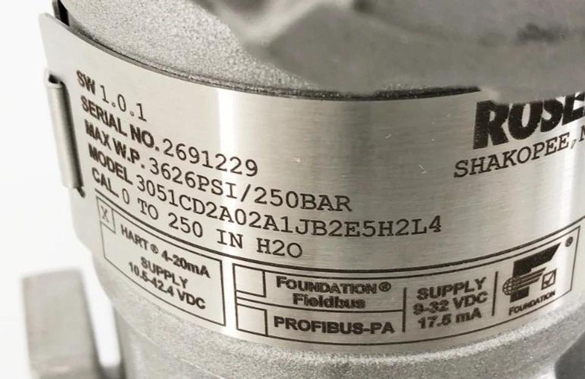 New Rosemount 3051CD2A02A1JB2E5H2L4 Pressure Transmitter 3626psi