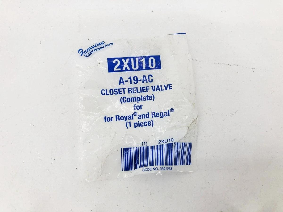 Lot of 5 New Sloan 2XU10 Closet Relief Valves A-19-AC
