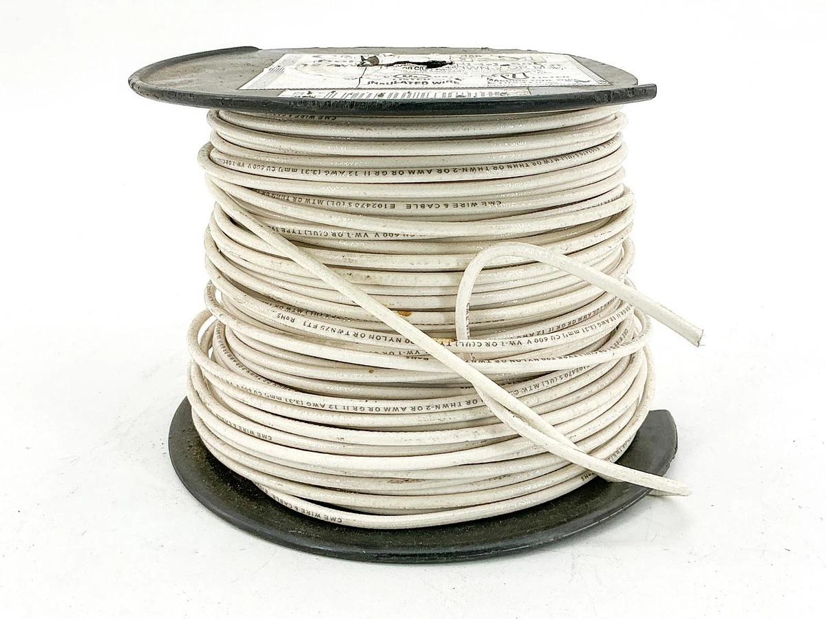 CME E102470 12AWG Stranded THHN OR THWN-2 OR MTW White 300+ft 7.11LB