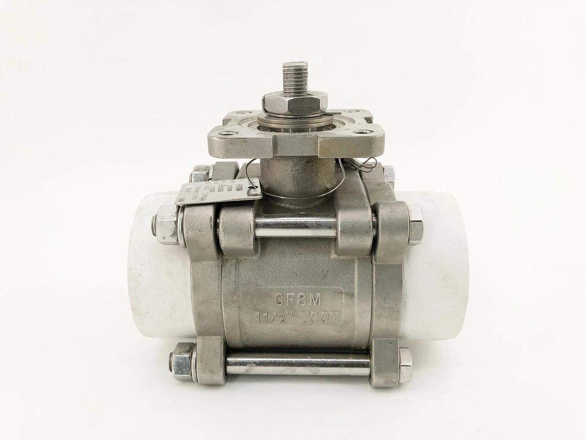 New Flow-Tek 140150-11000SSKR-NA Ball Valve 1-1/2" CF8M