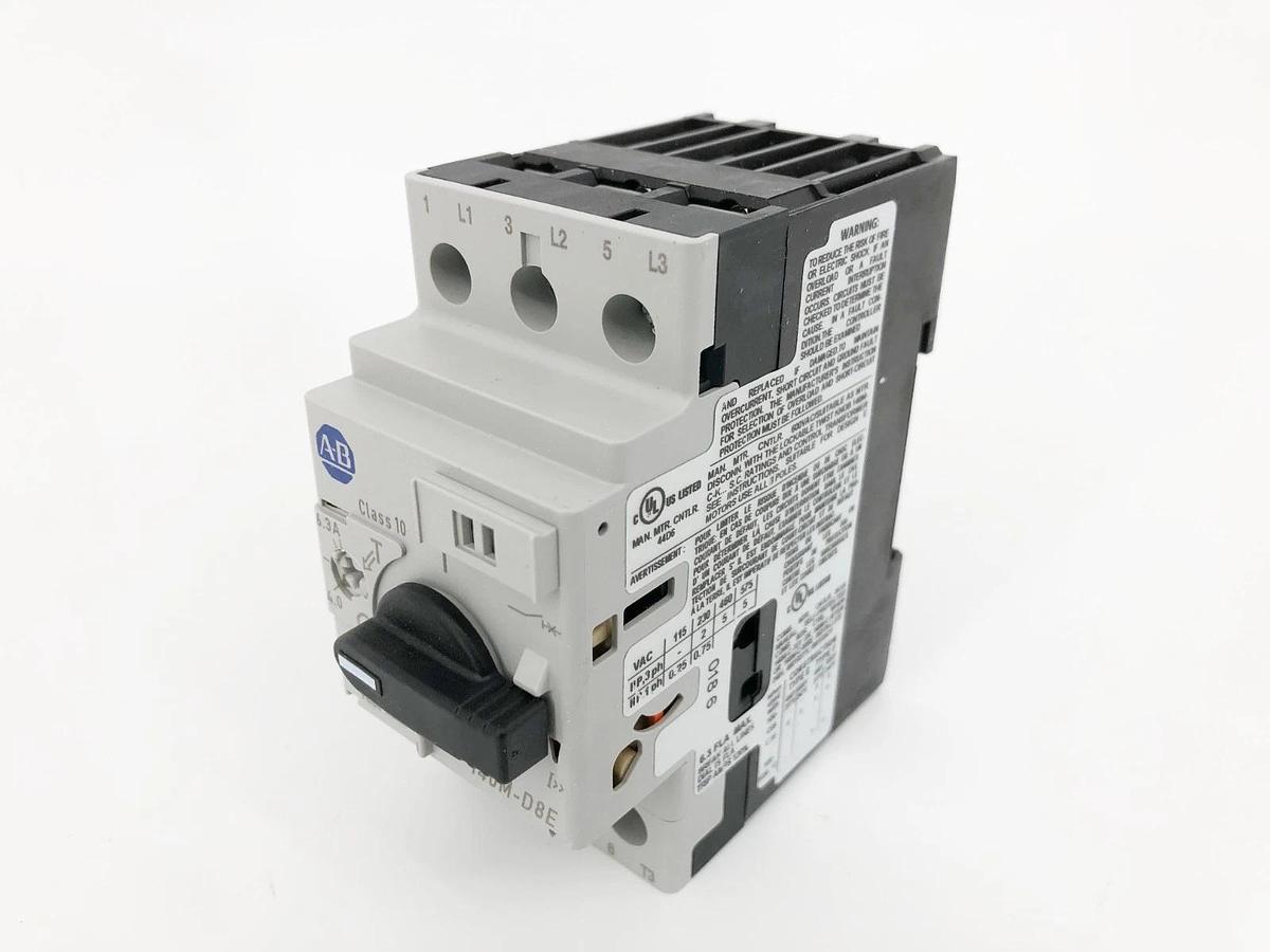 New Allen Bradley 140M-D8E-B63 Ser. D Motor Protector Breaker 4-6.3A