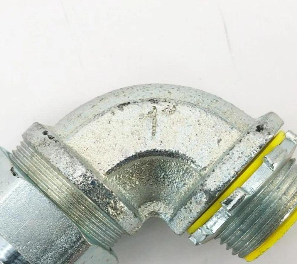 New Hubbell Raco 3544 Insulated Connector 1" 90 Deg. 3LL26