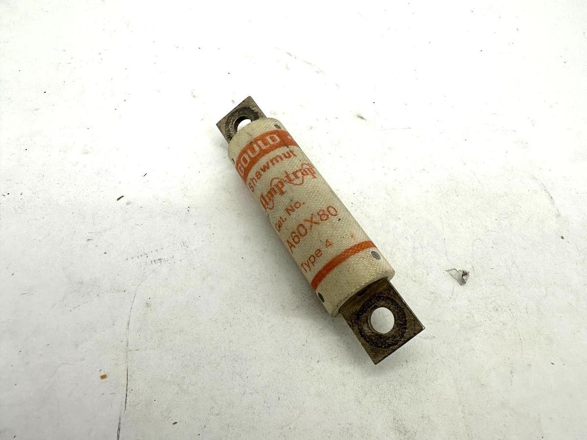 Used Lot of 2 Gould Shawmut A60X80 Amtrap Fuse Type 4 80A 600V
