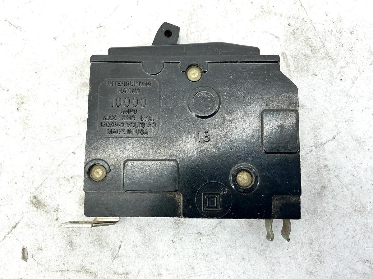 Used Lot of 5 Square D QOB120 Circuit Breaker 1-Pole 20A 120/240V