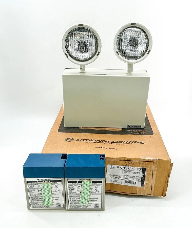 New Lithonia Lights ELT36 W H Battery Powered Emergency Lights 120/277V 252625