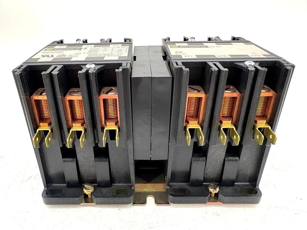 New Square D 8965DPR63V02 Reversing Hoist Contactor 110/120V Coil 60A 600VAC