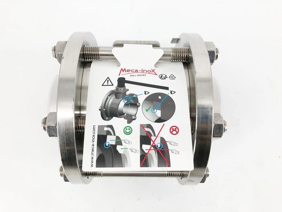 New Meca-Inox PN40 PI65/PR80 Valve 3" Stainless DN65 TH24583 - No Box