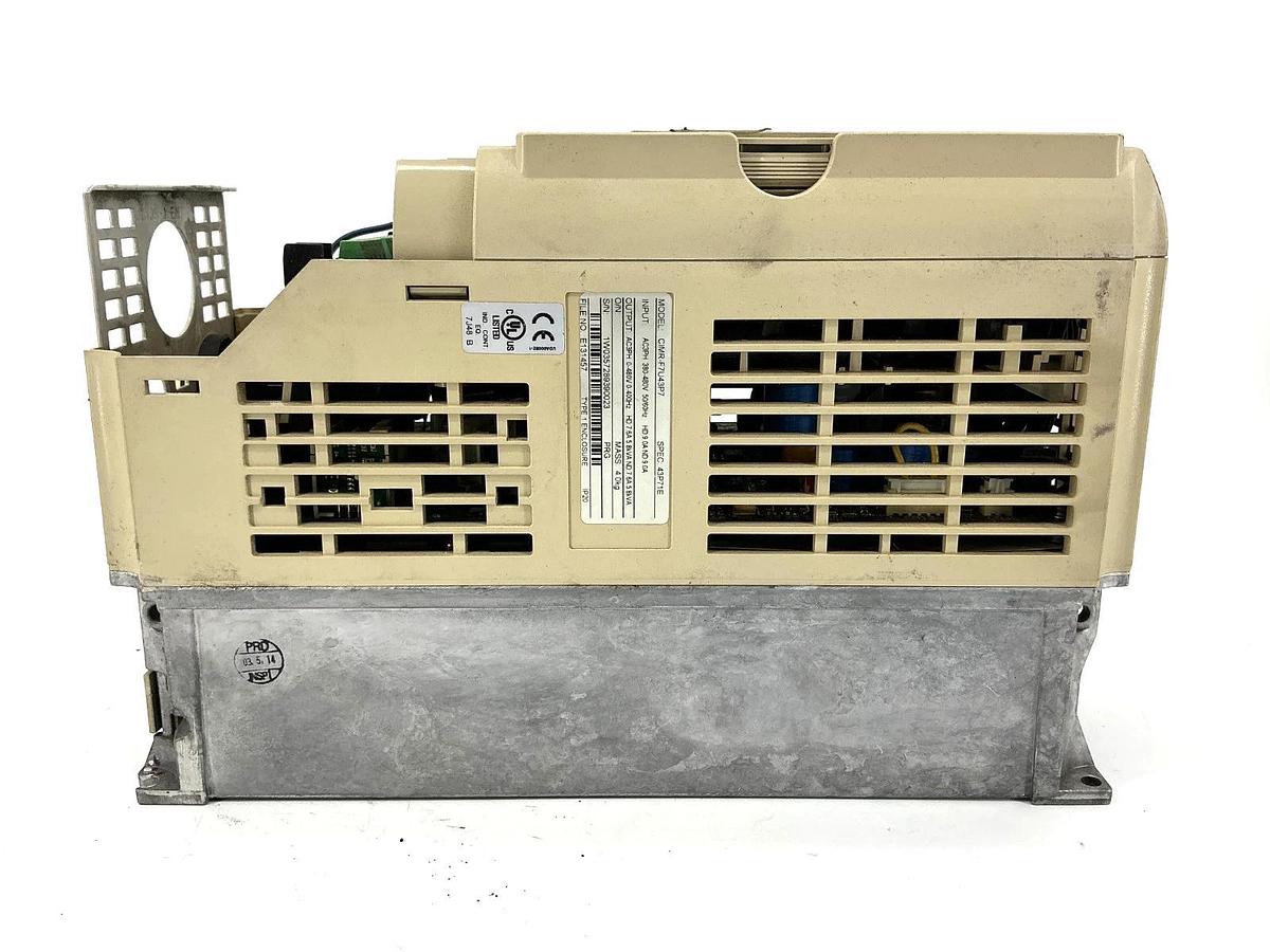 Used Yaskawa CIMR-F7U43P7 Varispeed AC Inverter Drive 3PH 7.6A 380-480VAC 50/60HZ