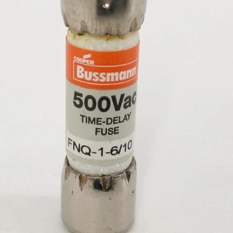 Box of 10 New Bussmann FNQ-1-6/10 Time-Delay Fuses 1-6/10A 500V