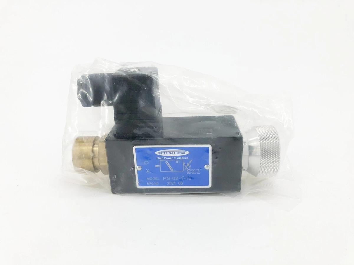 New International PS-02-1-10 Pressure Switch 1/4" NPT 30VDC 250VAC 7A 20210622