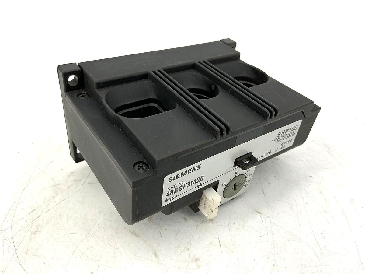 Used Siemens 48BSF3M20 Ser C Overload Relay Solid State 3PH 13-27FLA 600VAC 50/60HZ