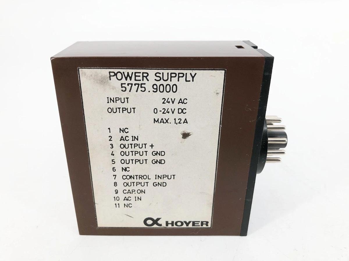 Used Hoyer 5775.9000 Voltage to Frequency Converter 0-24VDC 11-Pin