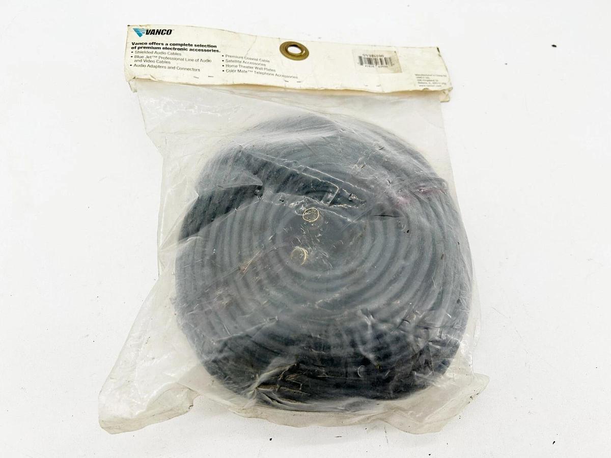 New Vanco SVHS100 100Ft S-Video Cable 4 Pin Mini Din High Performance Shielded 1