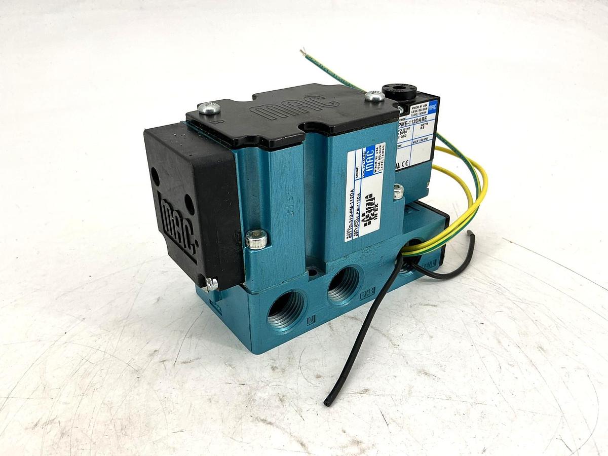 New MAC Valves 6311D-312-PM-112DA Solenoid Valve 4-Way 150PSI 120VAC - No Box