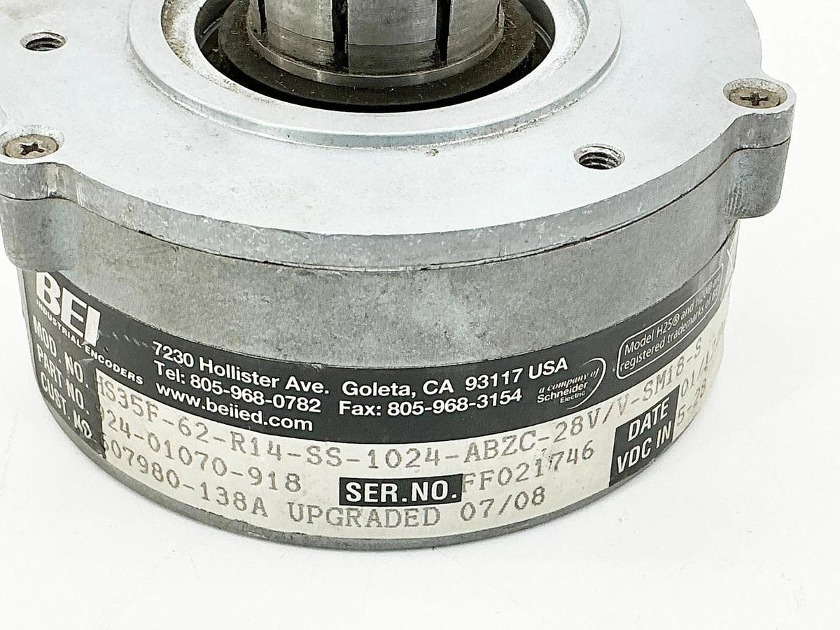New BEI 924-01070-918 Encoder 5-28VDC HS35F-62-R14-SS-1024-ABZC-28V/V-SM18-S