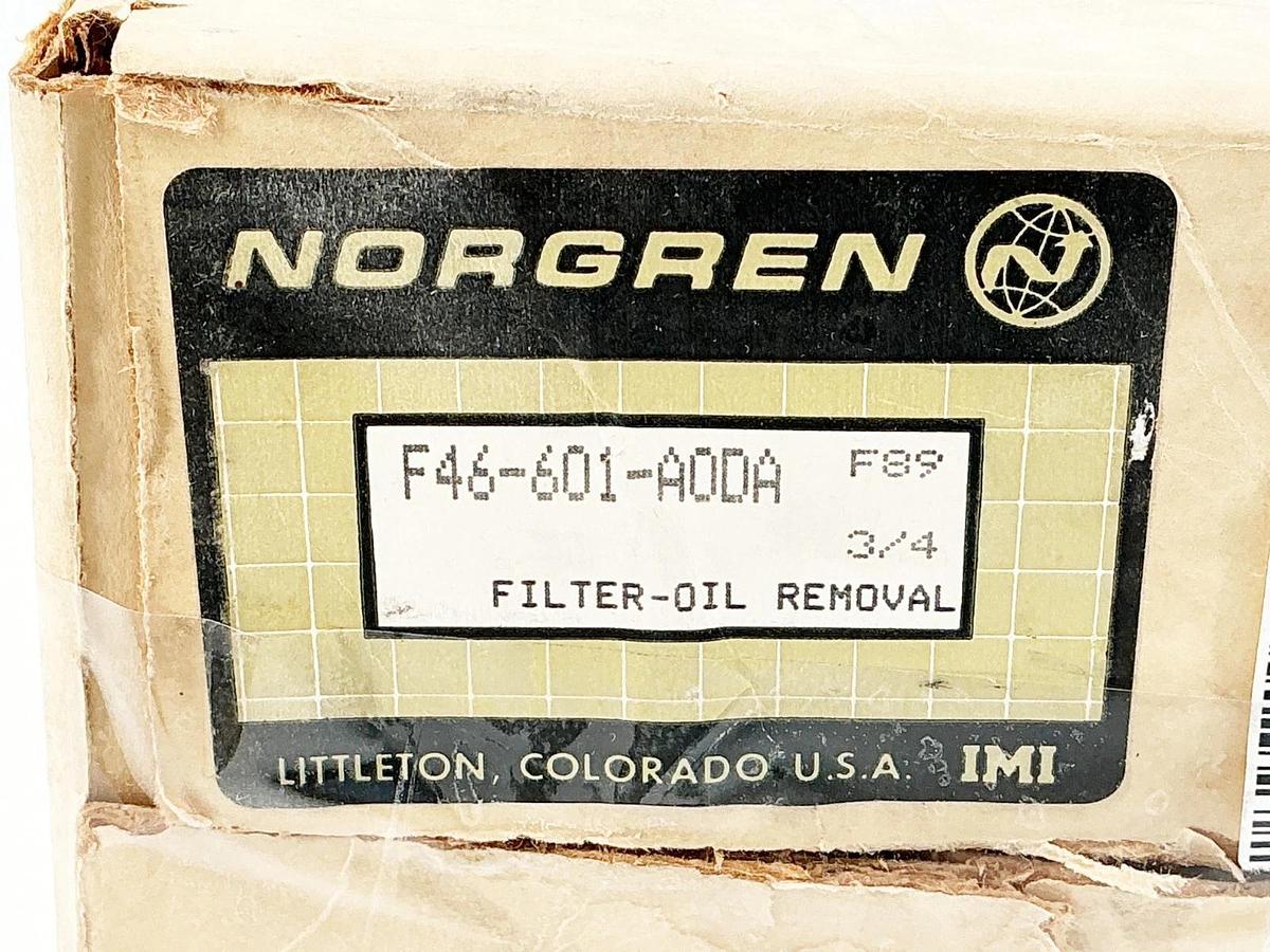 New Norgren F46-601-A0DA Oil Filter 250PSIG 150F Max
