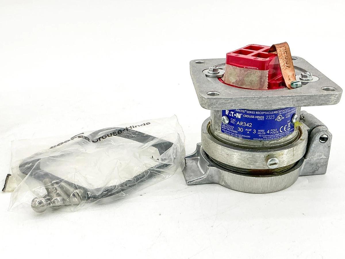 New Eaton Crouse-Hinds AR342 M4 Receptacle Body 4P 250/600V 30A