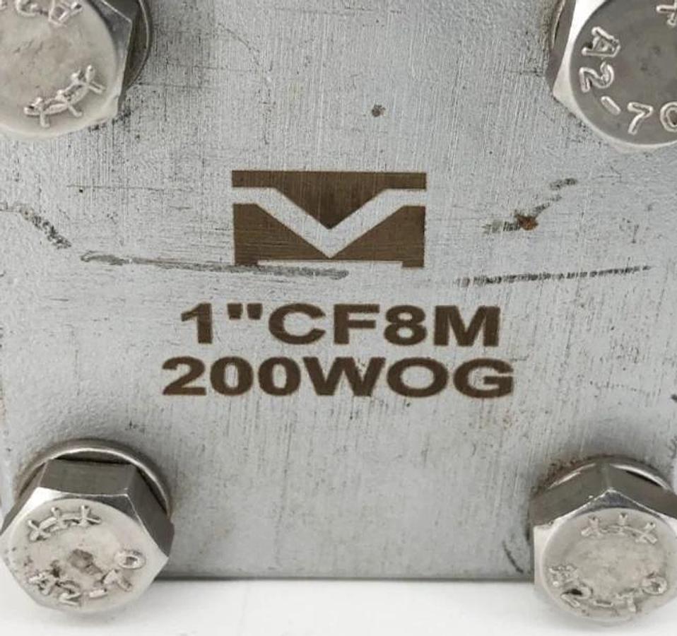 New 1" CF8M 200WOG Stainless Steel Sanitary Valve 3-Way - No Box