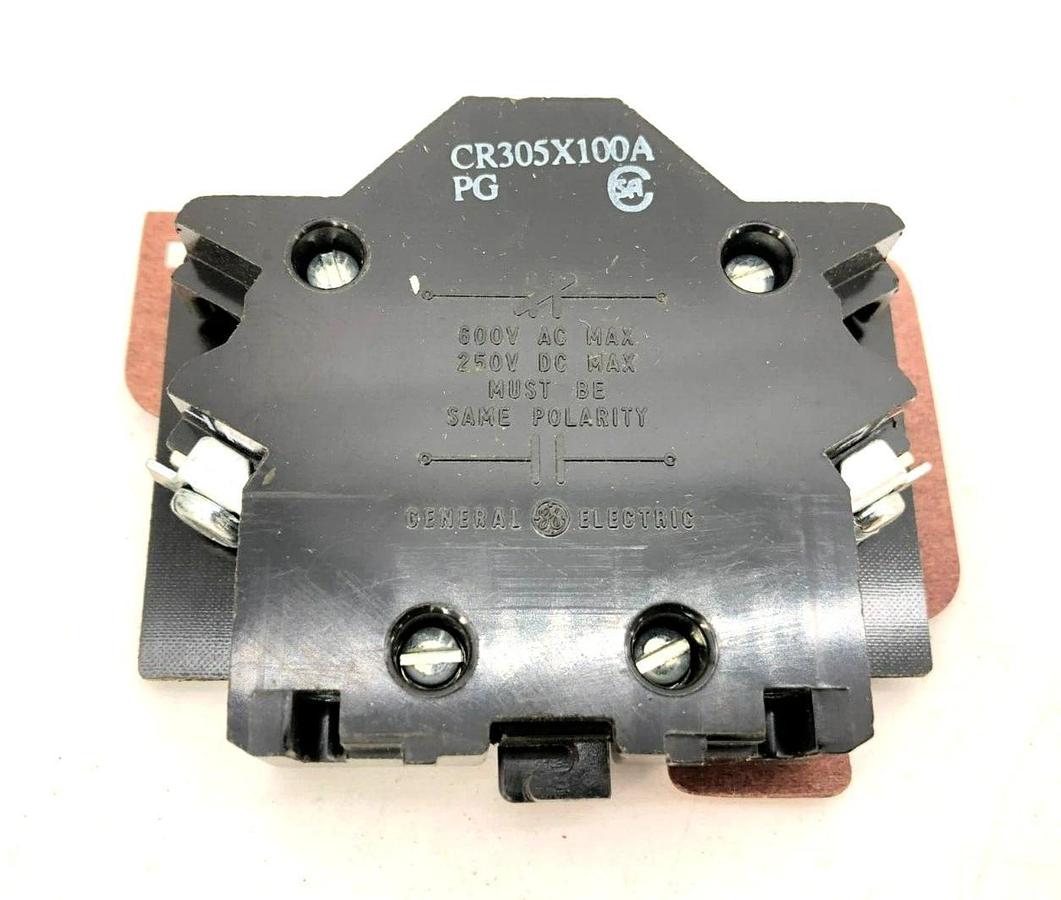 Lot of 2 New GE General Electric Misc. Auxiliary Contacts CR305X100A CR305X100B