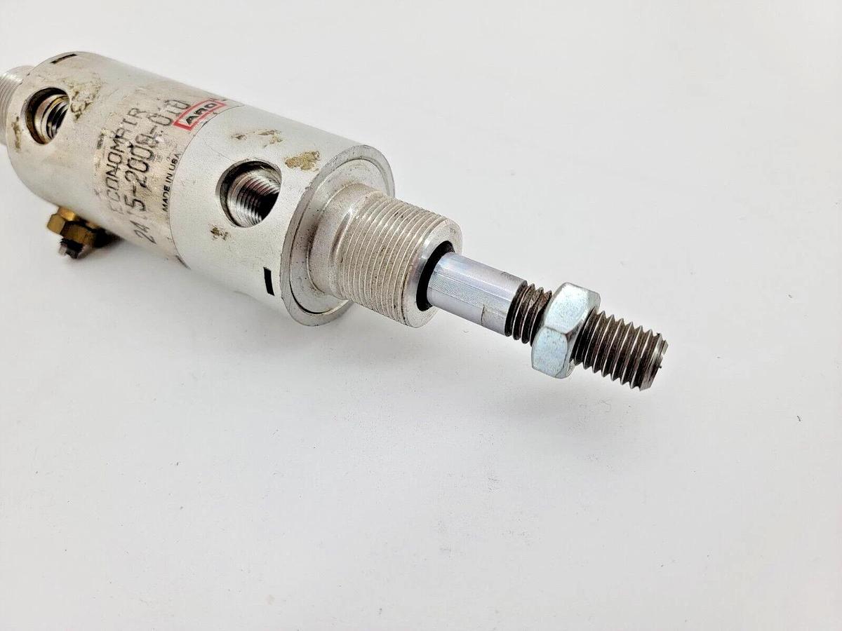 Used ARO 2415-2009-010 Air Cylinder 1-1/2" Bore 1" Stroke Double Shaft