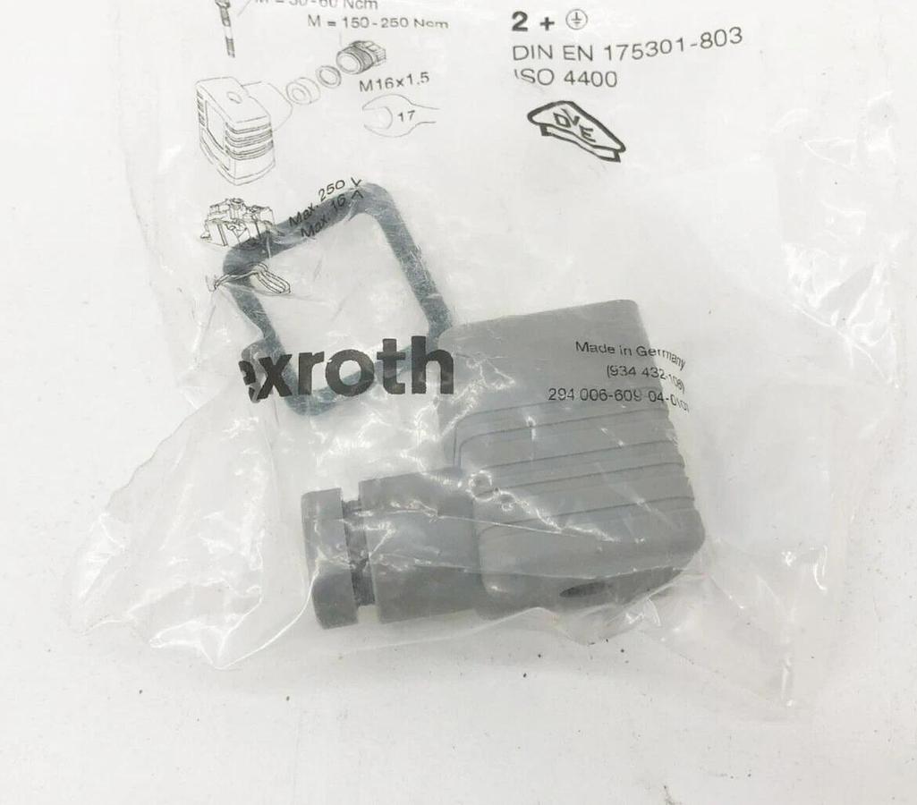 Lot of 2 New Rexroth R901017010 Cable Sockets 1834484058 / 2602622