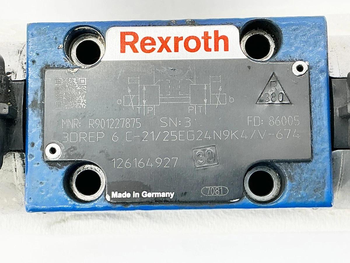 New Rexroth 3DREP-6C-21/25EG24N9K4/V-674 Directional Control Valve R901227875