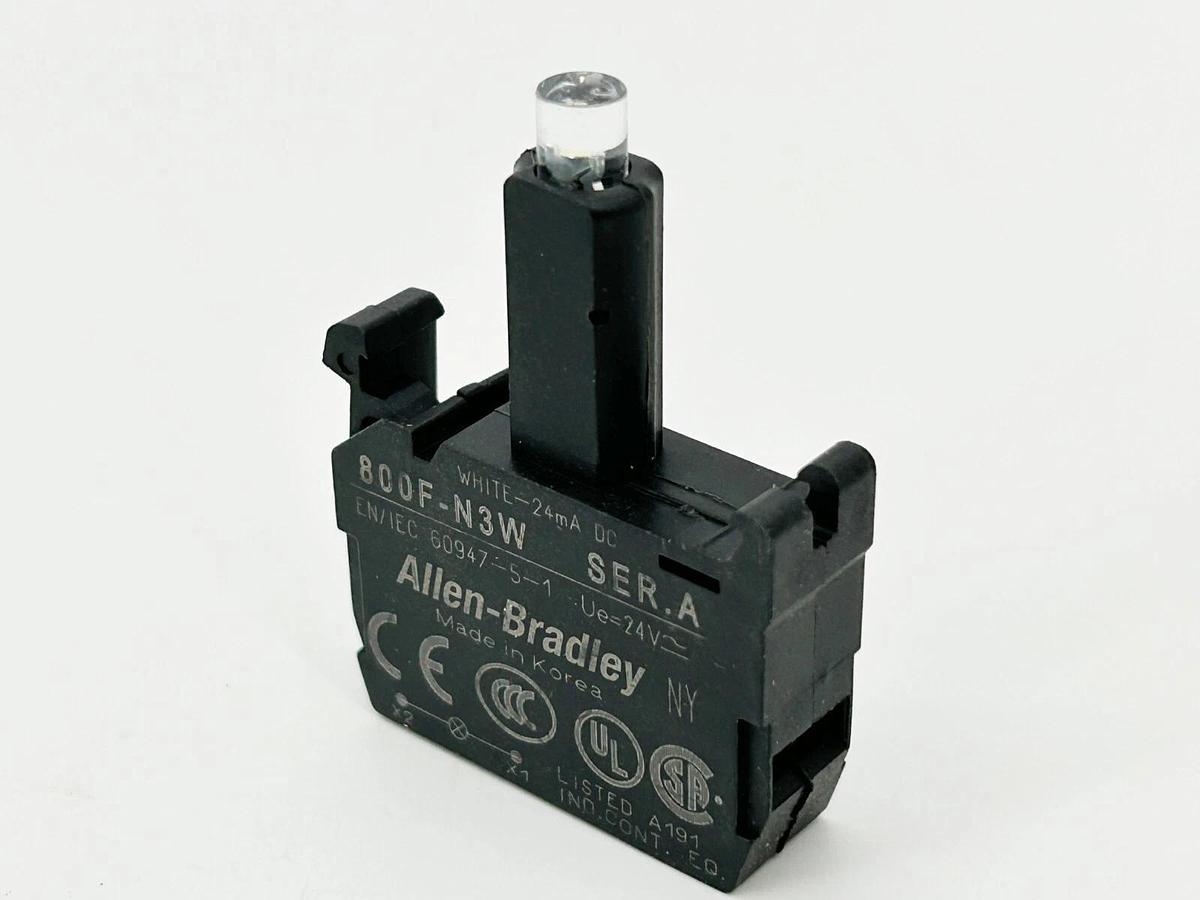 New Lot of 2 Allen Bradley 800F-N3W Lamp Module Integrated LED 24V AC/DC