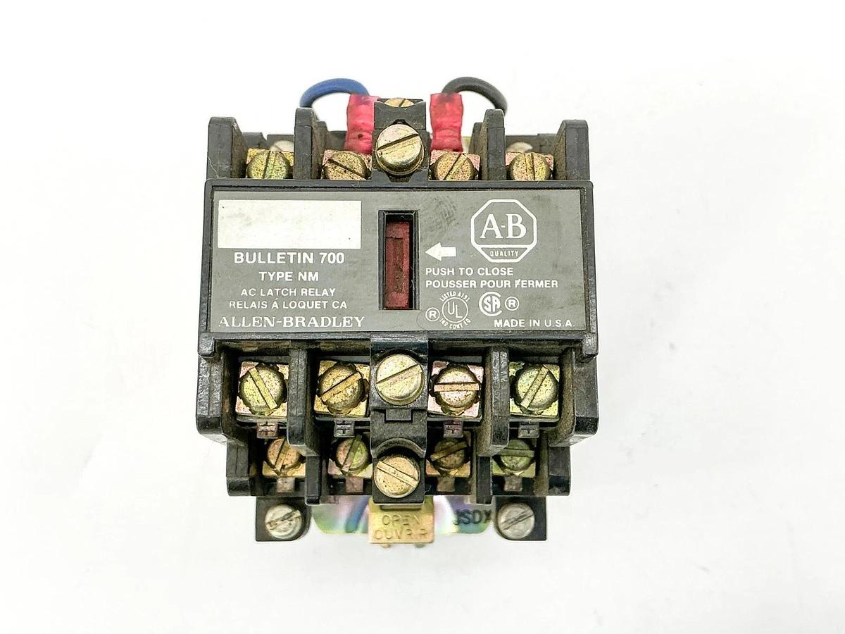 Used Allen Bradley 700-NM600A1 Ser. E Latching Relay 110/120V Coil