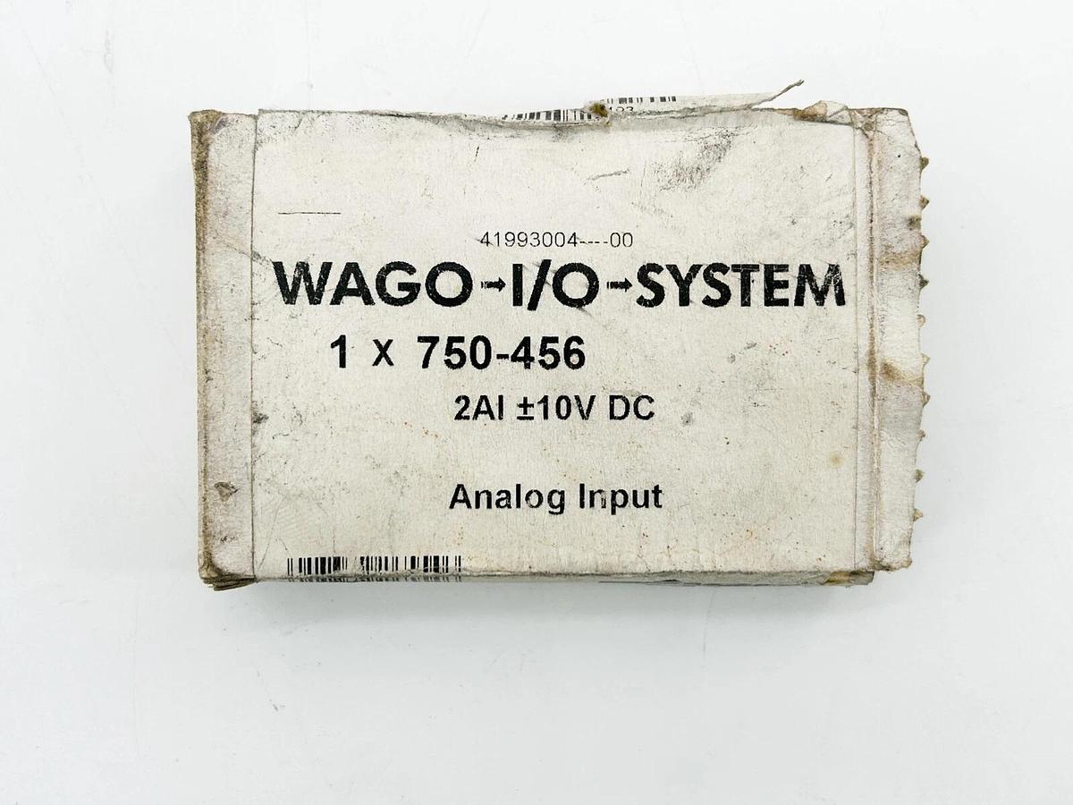 New Wago 750-456 Analog Input Module 10VDC 80MA 2 Channel