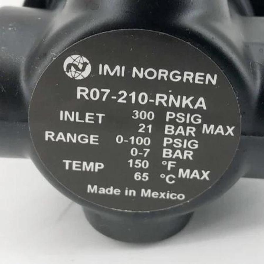New Norgren R07-210-RNKA Regulator 1/4" PTF