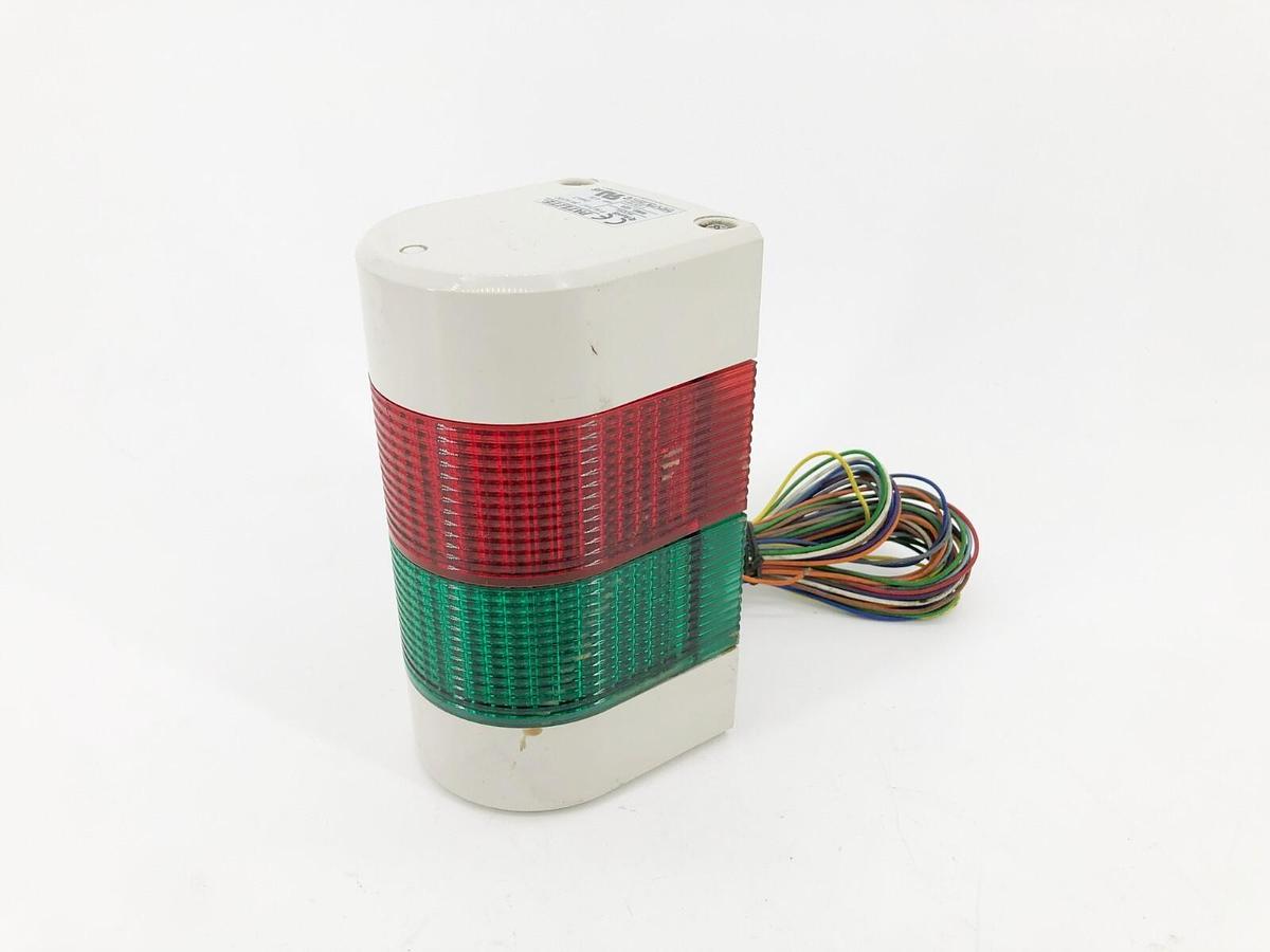 Used Patlite WME-202A-GR Light Tower 24VAC/DC Green/ Red