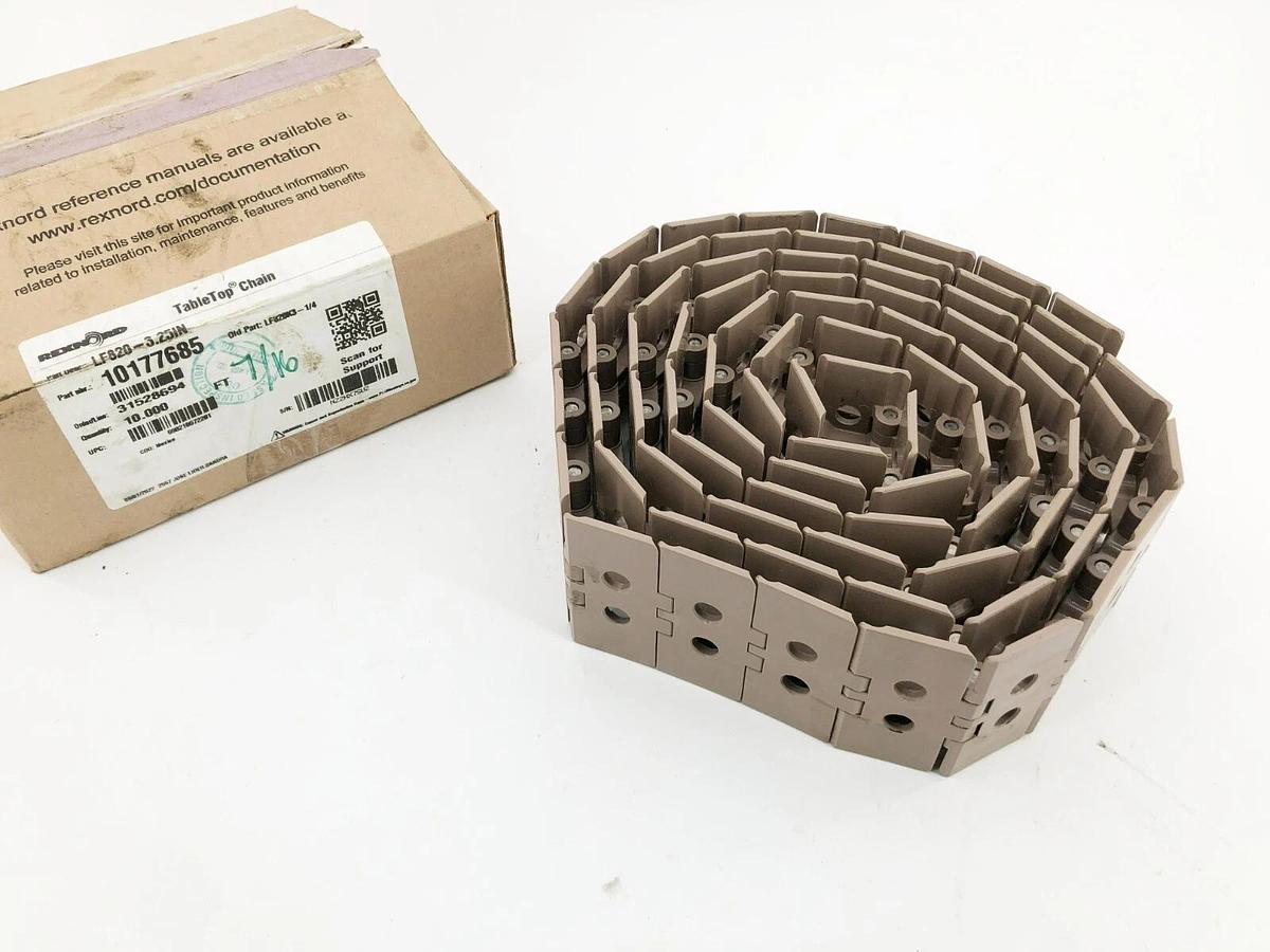 New Rexnord LF820-3.25IN Tabletop Chain 3-1/4" x 10ft Length 10177685