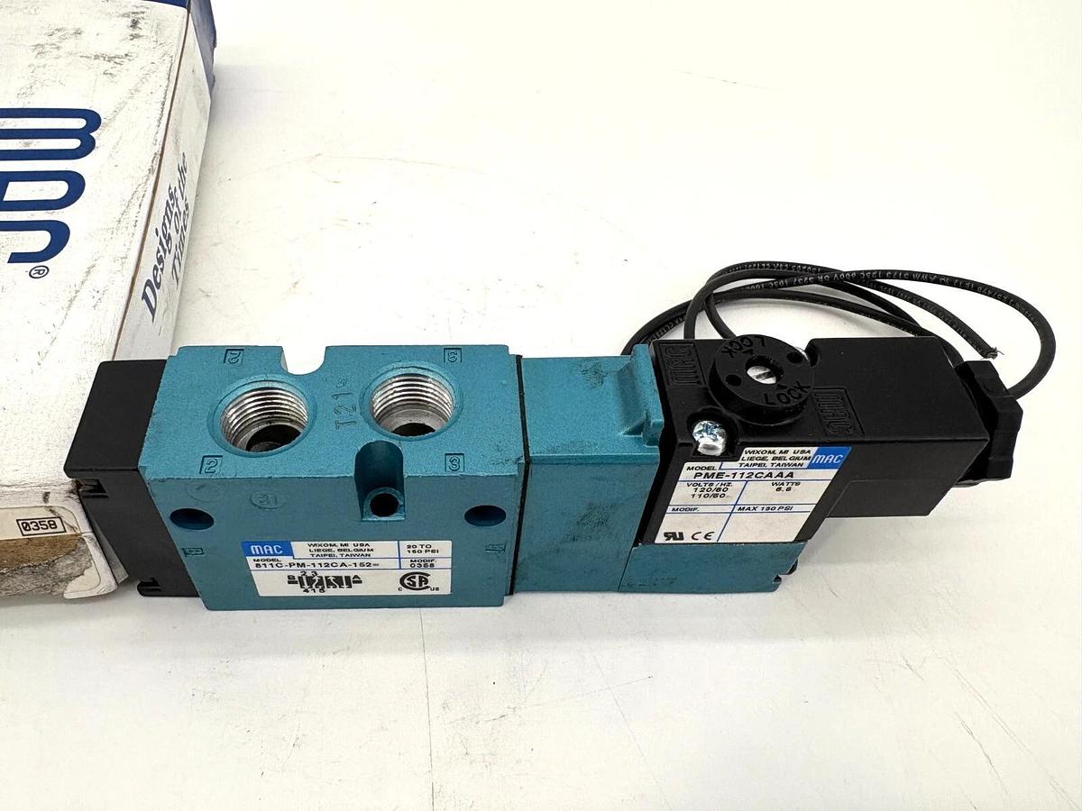 New MAC Valves 811C-PM-112CA-152 Solenoid Valve110/120V Coil