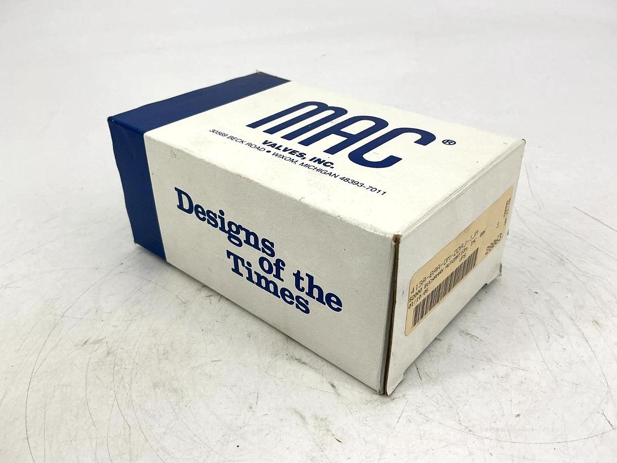 New MAC Valves 413A-BAA-DM-DDAJ-1JM Solenoid Valve 5.4Watts 20-120PSI 24VDC