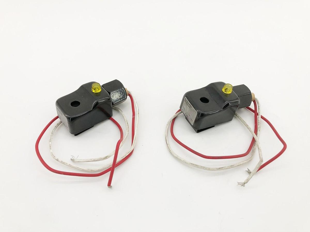Used Lot of 2 Schrader Bellows AB4 Coils 24VDC 2.5W