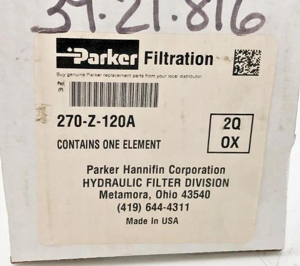 New Parker 270-Z-120A Hydraulic Filter Element 7022003002