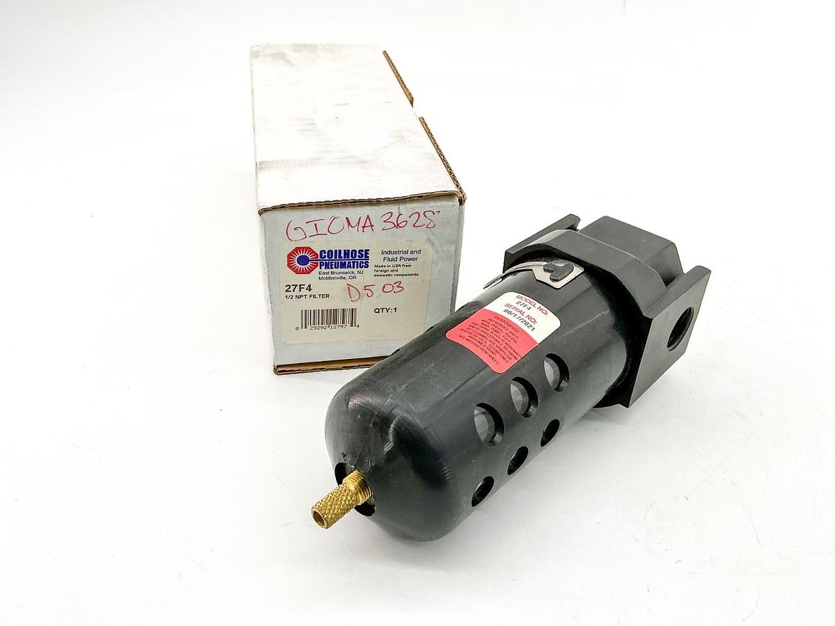 New Coilhose Pneumatics 27F4 Hydraulic Filter 1/2NPT 150PSI
