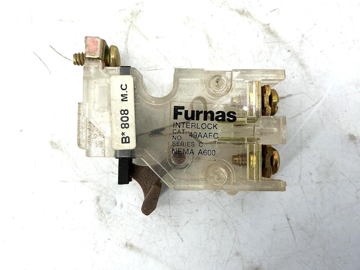 New Furnas 49AAFC Auxiliary Interlock Kit Type: NC Size: 00 Thru 3-1/2 - No Box