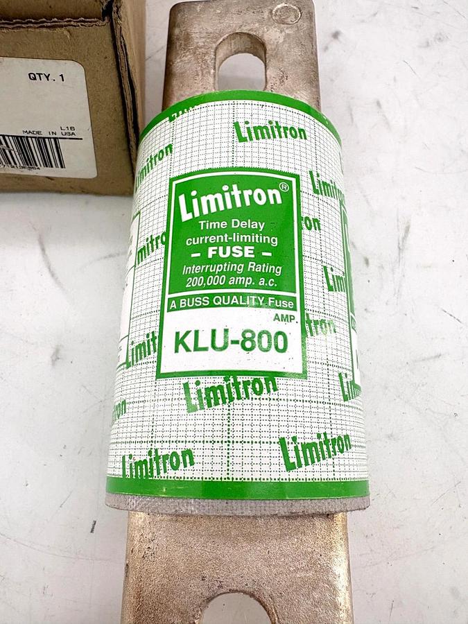 New Cooper Bussmann KLU-800 Limitron Fuse 800A 600VAC