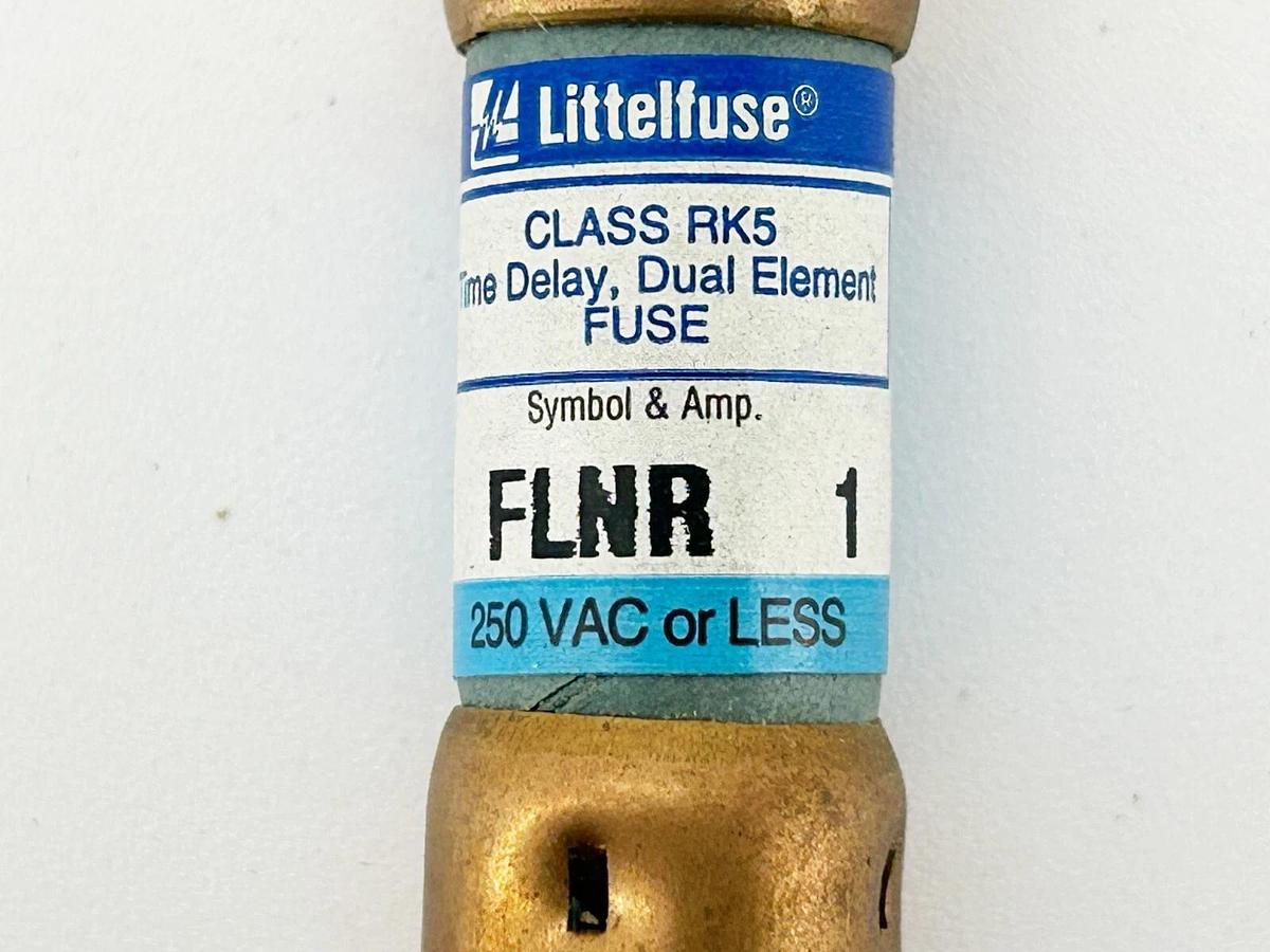 New Lot of 3 Littelfuse FLNR 1 Time Delay Fuse 1A 250VAC