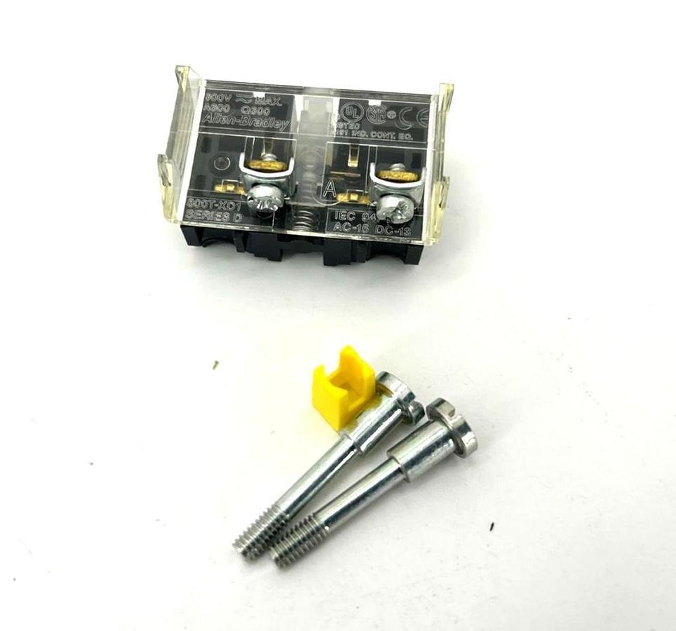 Lot of 2 New Allen Bradley 800T-XD1 Ser. D Contact Blocks - No Box