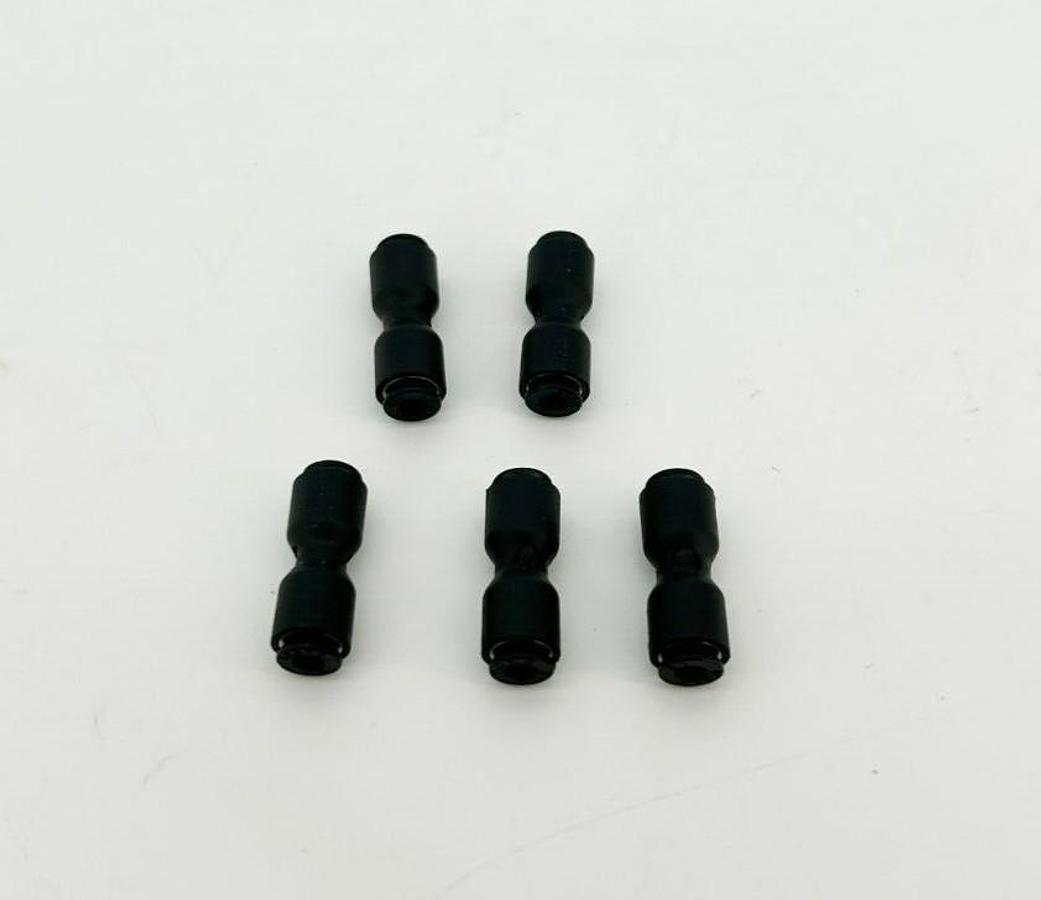 Lot of 5 New Lawson 86779 Unions, 1/8" OD, Glass Reinforced Nylon