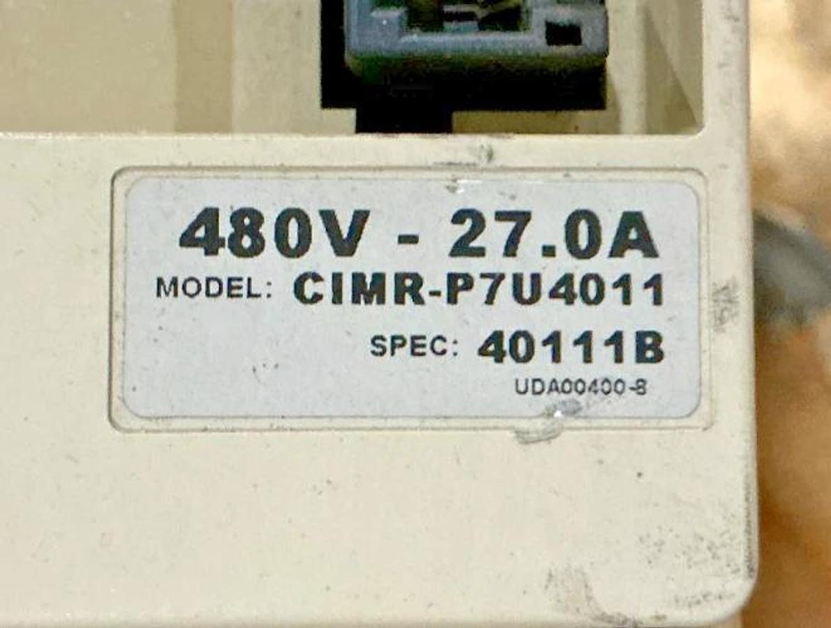 Used Yaskawa CIMR-P7U4011 Varispeed AC Drive 3PH 27A 480VAC FOR PARTS ONLY