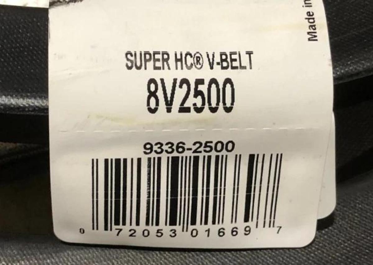 New Gates 8V2500 Super HC V-Belt 9336-2500 - No Box