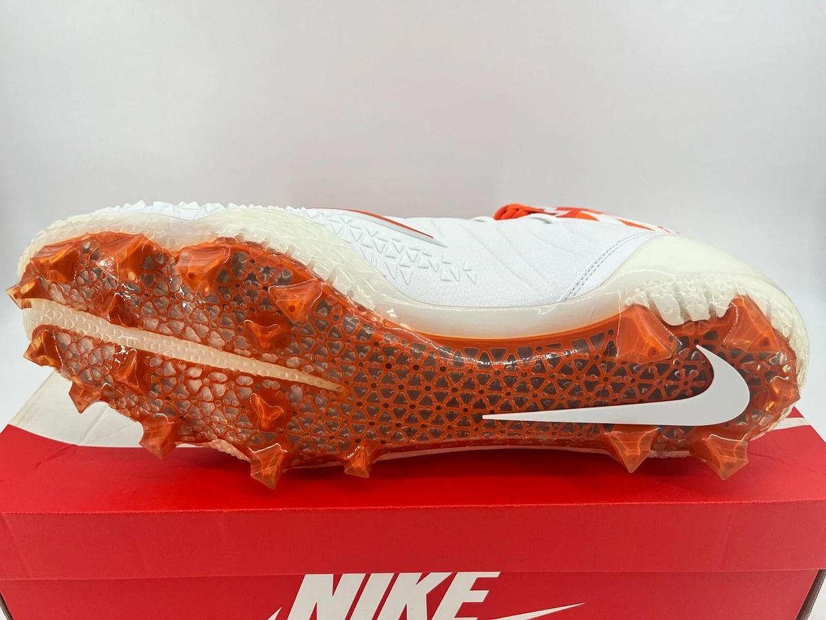 Nike Force Savage Pro TD P White/Orange Size 16 OSU Beavers Cleats